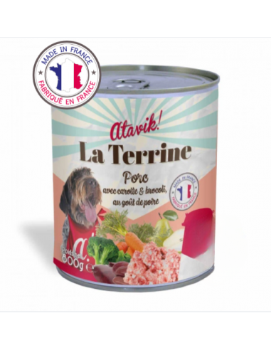 Pâtée pour chien Porc & Carottes Made...